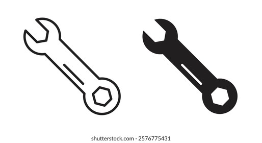 Wrench icons pack for ui designs