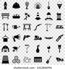 Wrench icons set. Simple style of 36 wrench vector icons for web for any design