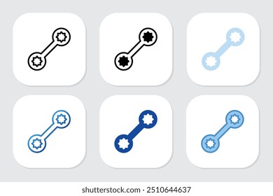 wrench icons with various design styles