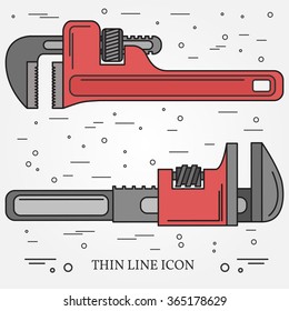 wrench icons vector drawing image graphic art jpg jpeg think line