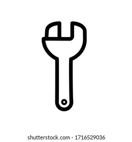 Wrench icon,vector illustration. Flat design style. vector wrench icon illustration isolated on White background, wrench icon Eps10. wrench icons graphic design vector symbols.