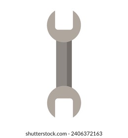 Wrench illustrated on white background