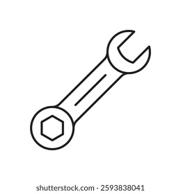 wrench Illustration Isolated On white Background