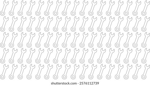 wrench, illustration pattern, repeat, for backgrounds, designers and textures