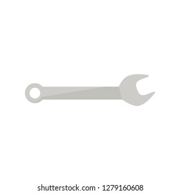 Wrench illustration. Spanner, mechanic tool, hardware. Housekeeping concept. Can be used for topics like home renovation, fixing, maintenance, plumbing