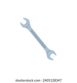 Wrench isolated on white background. Vector illustration.
