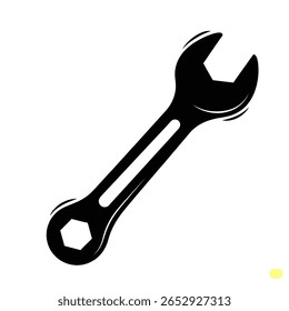 Llave inglesa aislada sobre fondo blanco
