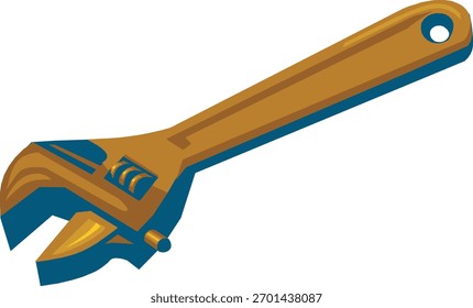 Llave aislada sobre fondo blanco