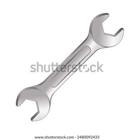 wrench isolated on white background	
