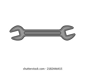 Wrench isolated. Repair Tool symbol. Vector illustration