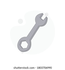 Ilustración plana vectorial aislada en blanco