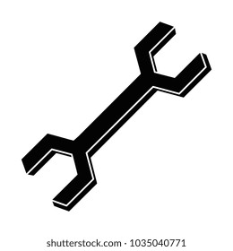 wrench key isolated icon
