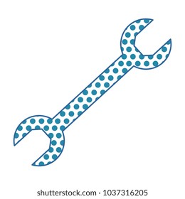 wrench key isolated icon