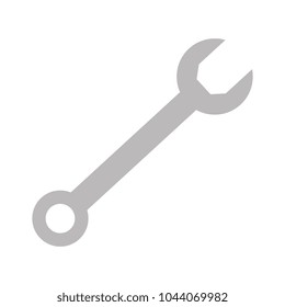 wrench key isolated icon