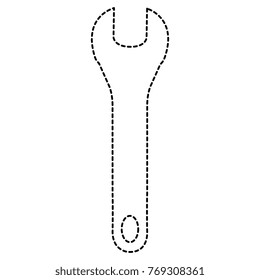 wrench key isolated icon