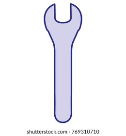 wrench key isolated icon
