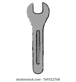 wrench key isolated icon