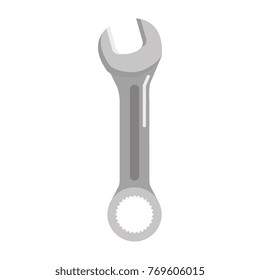 wrench key isolated icon