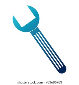 wrench key isolated icon