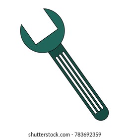 wrench key isolated icon