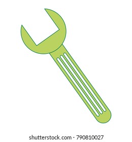 wrench key isolated icon