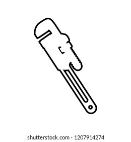 wrench key mechanic tool icon