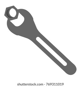 wrench key with nut