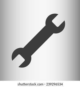 Wrench key sign icon