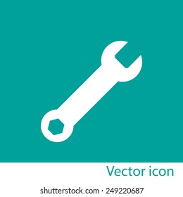 Wrench key sign icon
