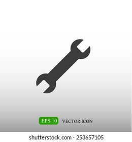 Wrench key sign icon