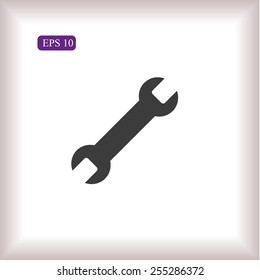 Wrench key sign icon