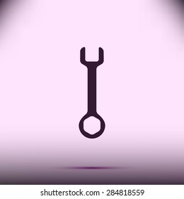 Wrench key sign icon