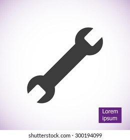 Wrench key sign icon