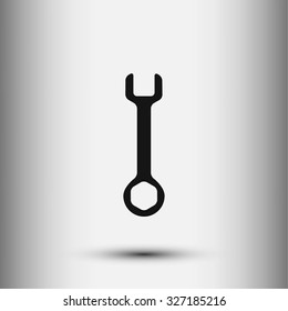 Wrench key sign icon