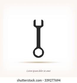 Wrench key sign icon