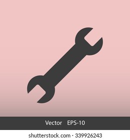 Wrench key sign icon