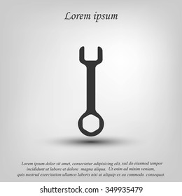 Wrench key sign icon