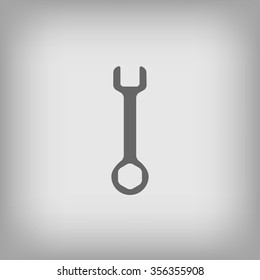 Wrench key sign icon
