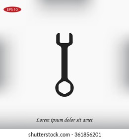 Wrench key sign icon
