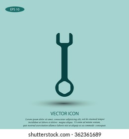 Wrench key sign icon