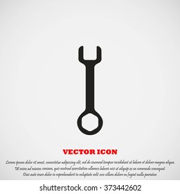 Wrench key sign icon