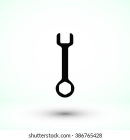 Wrench key sign icon