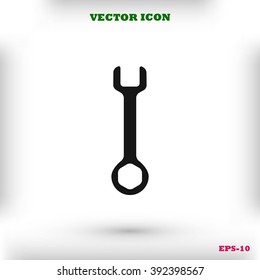 Wrench key sign icon