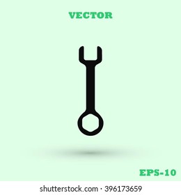 Wrench key sign icon