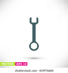 Wrench key sign icon