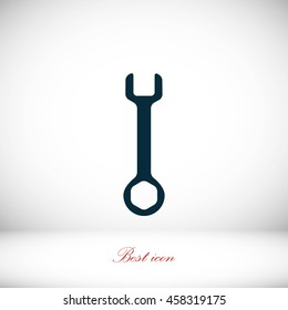 Wrench key sign icon