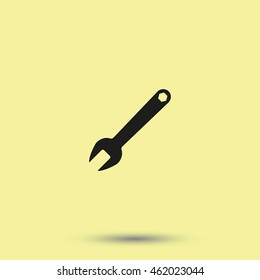Wrench key sign icon. Service tool symbol.