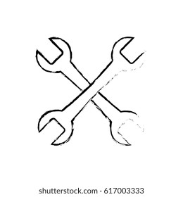 wrench key tool icon