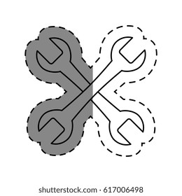 wrench key tool icon