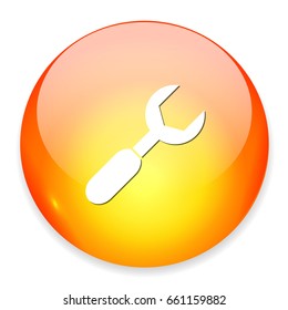 wrench key tool icon